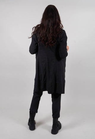 Tailored Coat in Black Stripe  - 3411207