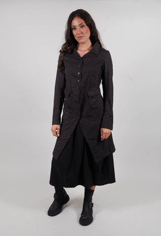 Tailored Coat in Bronze Stripe  - 3411217