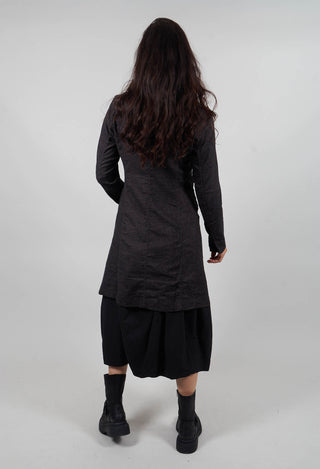 Tailored Coat in Bronze Stripe  - 3411217