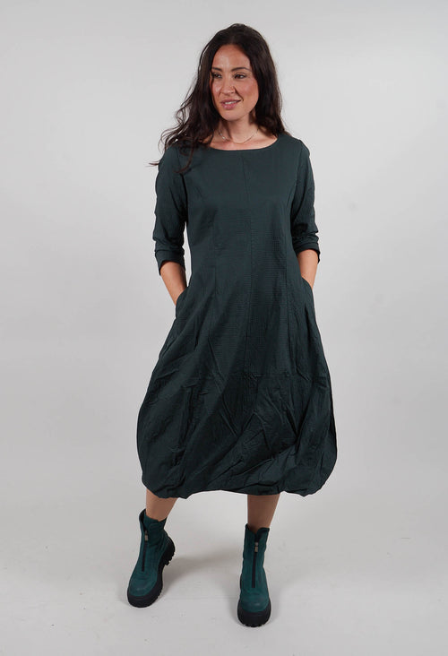 Balloon Hem Dress in Forest - 3420902