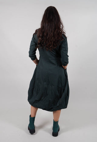 Balloon Hem Dress in Forest - 3420902