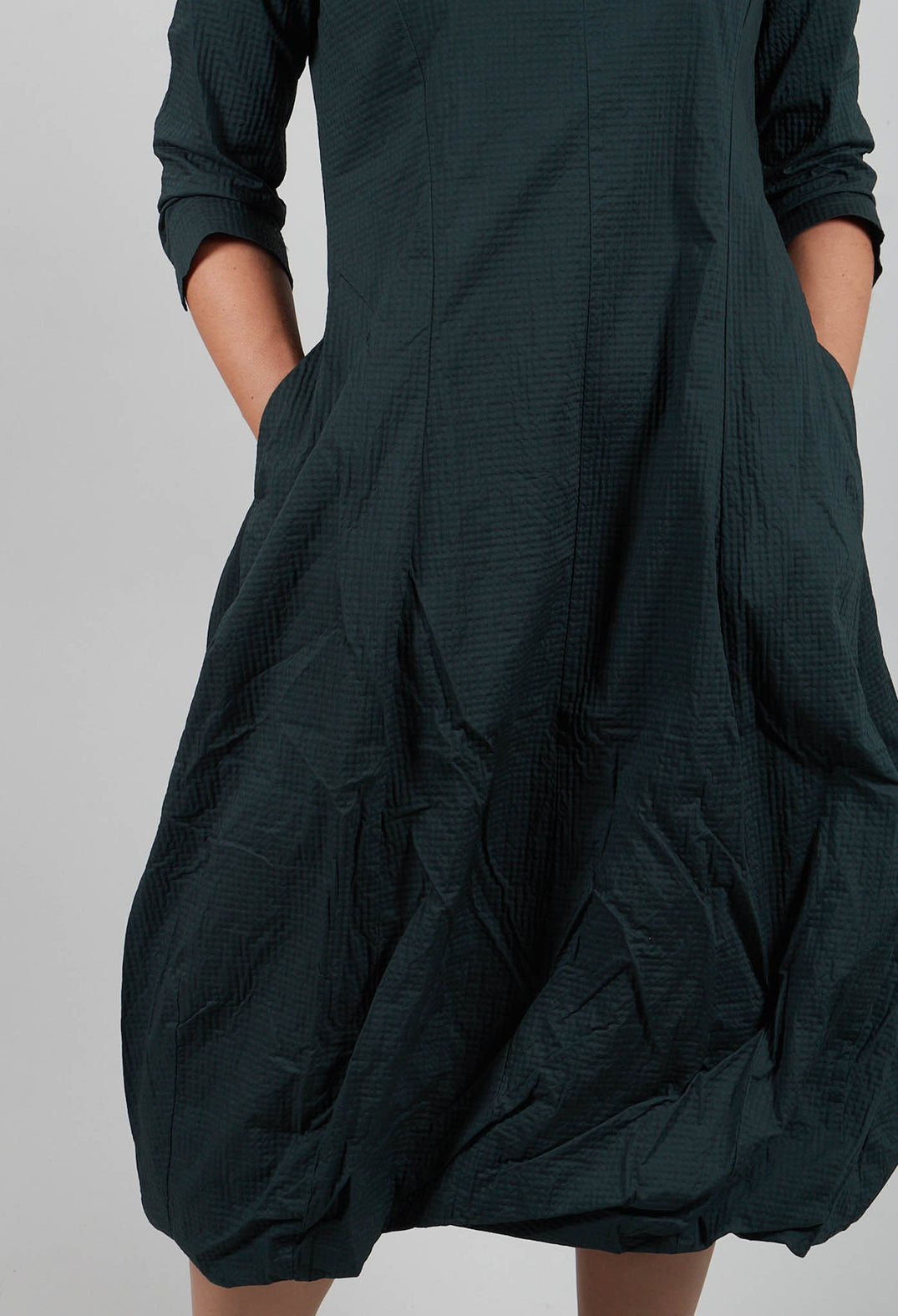 Balloon Hem Dress in Forest - 3420902