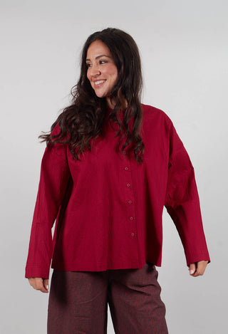 Stand Collar Shirt in Lava  - 3420403
