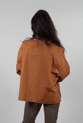 Stand Collar Shirt in Bronze  - 3420403