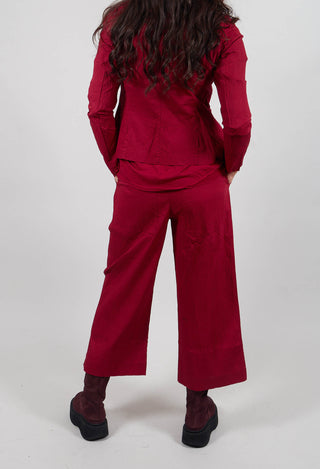 Cropped Wide Leg Trousers in Lava - 3420105