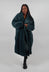 Faux Fur Coat in Forest  - 3431202