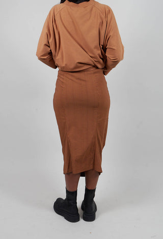 Pencil Skirt in Bronze Print  - 3440305