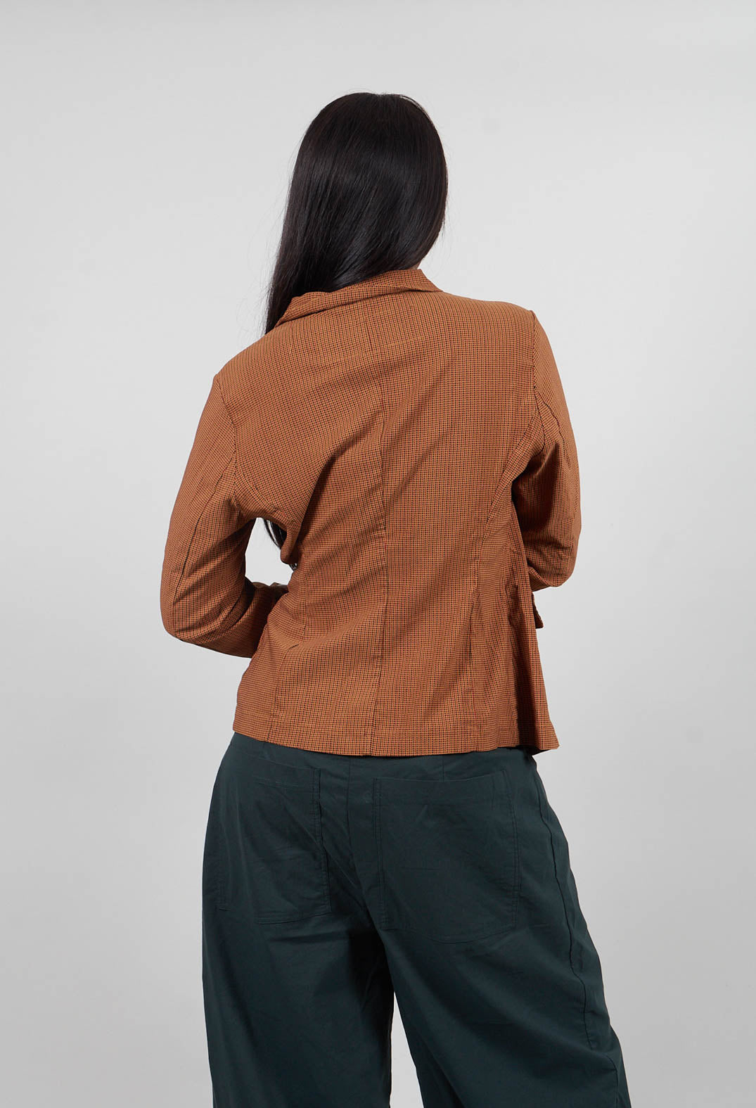 Slim Fit Jacket in Bronze Print  - 3441107