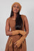 Ribbed Fingerless Gloves in Bronze  - 3453105