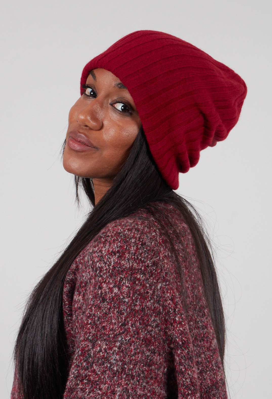 Ribbed Hat in Lava  - 3454606