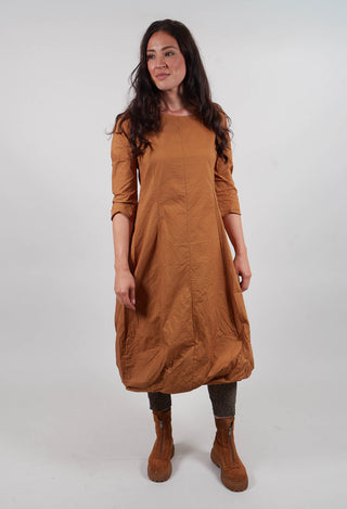 Balloon Hem Dress in Bronze  - 3420902