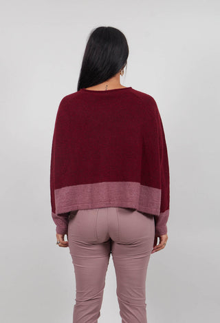 Contrast Trim Jumper in Lava Crystal  - 3480702