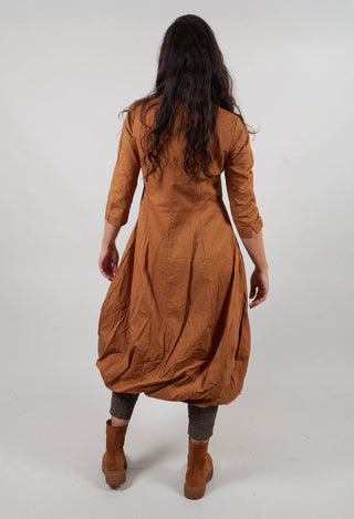 Balloon Hem Dress in Bronze  - 3420902