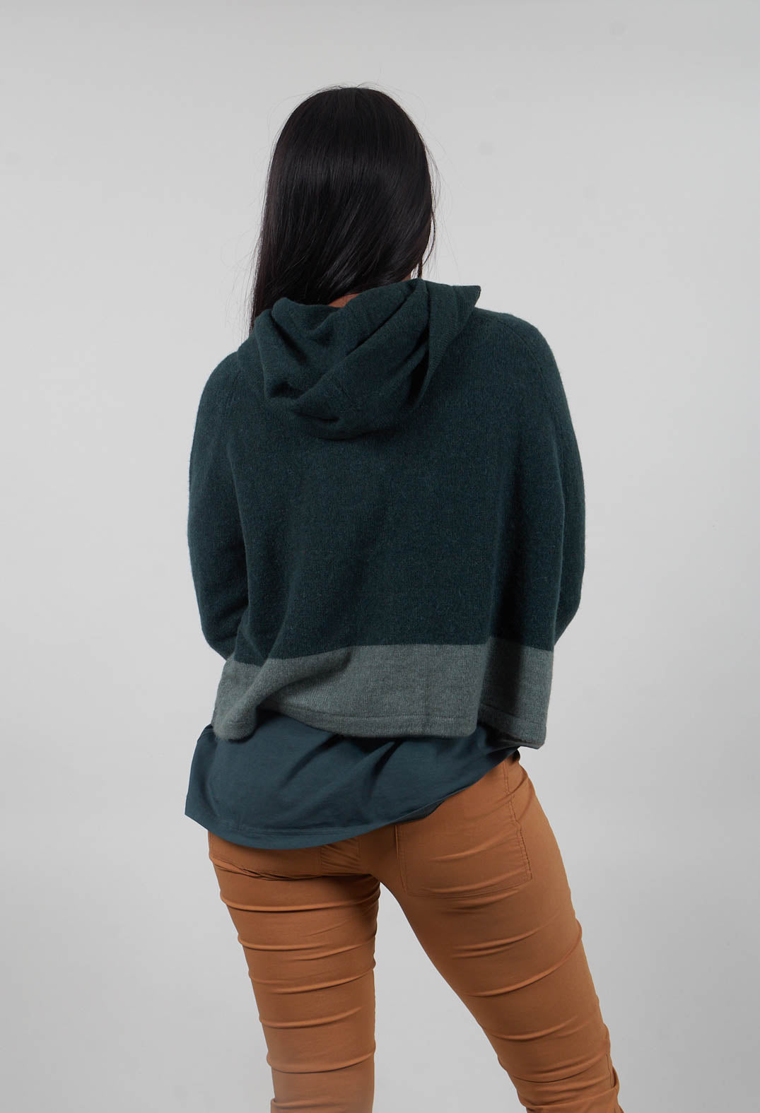 Contrast Trim Cardigan in Forest Park  - 3487103