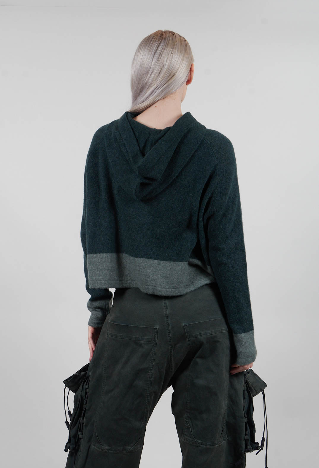 Contrast Trim Cardigan in Forest Park  - 3487103