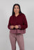 Contrast Trim Cardigan in Lava Crystal - 3487103