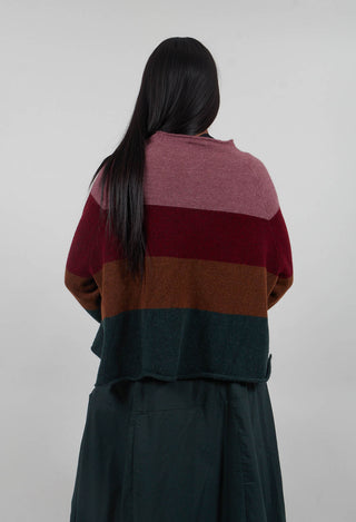 Block Stripe Jumper in Fantasy  - 3480704