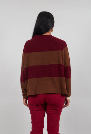 Block Stripe Jumper in Bronze Lava - 3480704