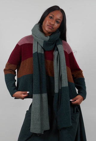 Block Stripe Scarf in Forest Park  - 3487705