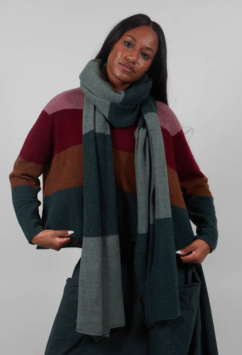 Block Stripe Scarf in Forest Park  - 3487705