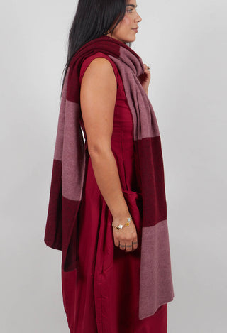 Block Stripe Scarf in Lava Crystal - 3487705