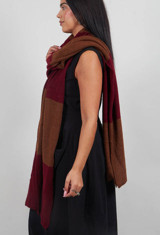 Block Stripe Scarf in Bronze Lava  - 3487705