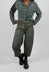 Barrel Leg Trousers in Park Cloud  - 3500111