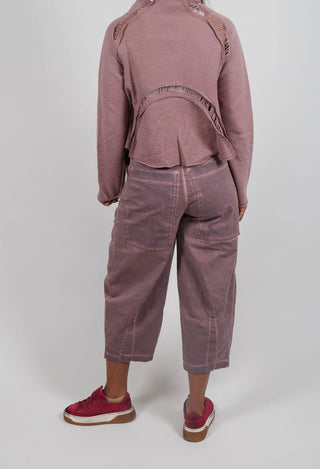 Barrel Leg Trousers in Crystal Cloud  - 3500111