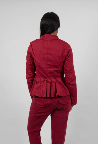 Jacket with Peplum Hem in Lava  - 3501103