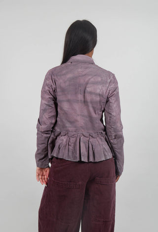 Jacket with Peplum Hem in Crystal Cloud - 3501113