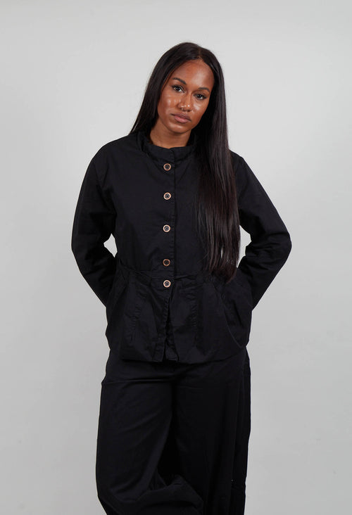 High Neck Jacket in Black - 3501104