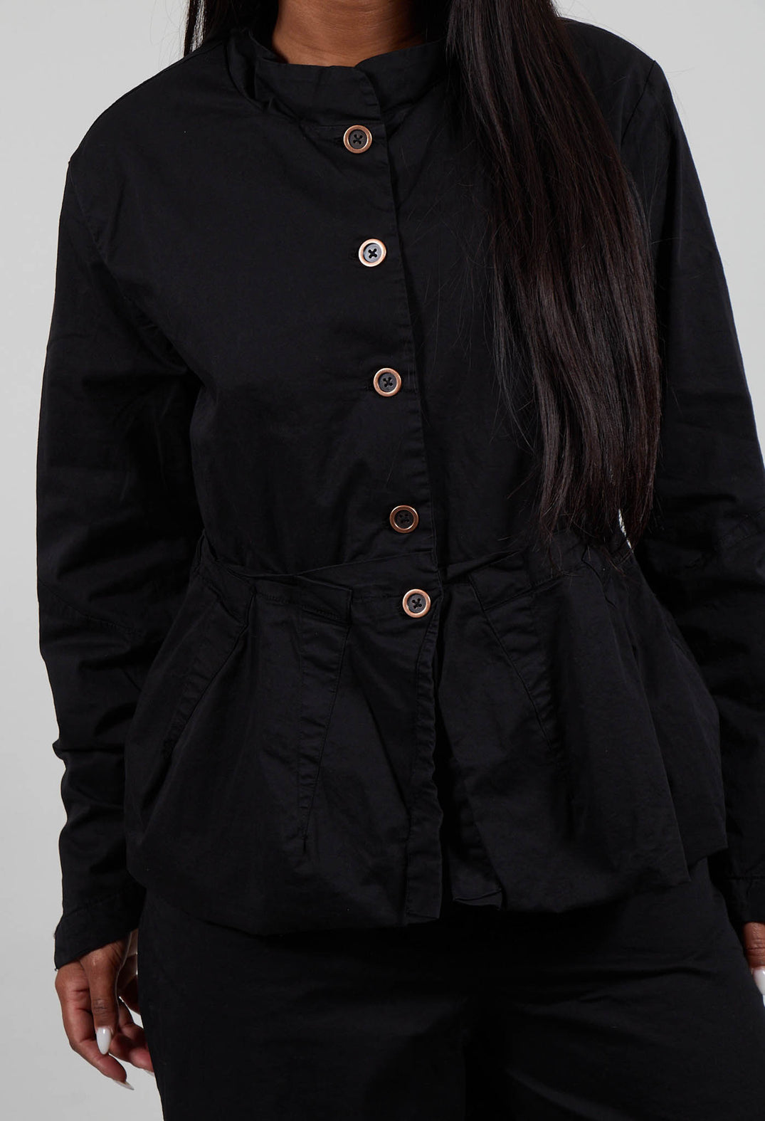 High Neck Jacket in Black - 3501104