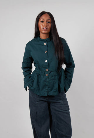 High Neck Jacket in Forest  - 3501104