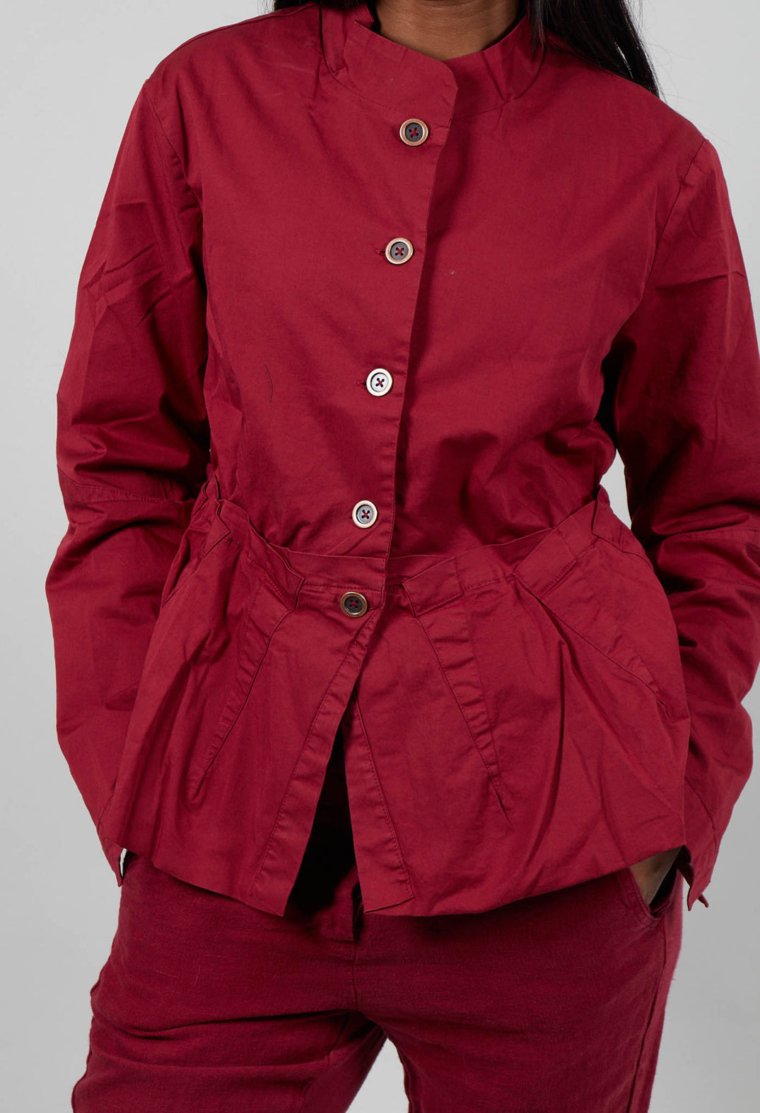 High Neck Jacket in Lava  - 3501104