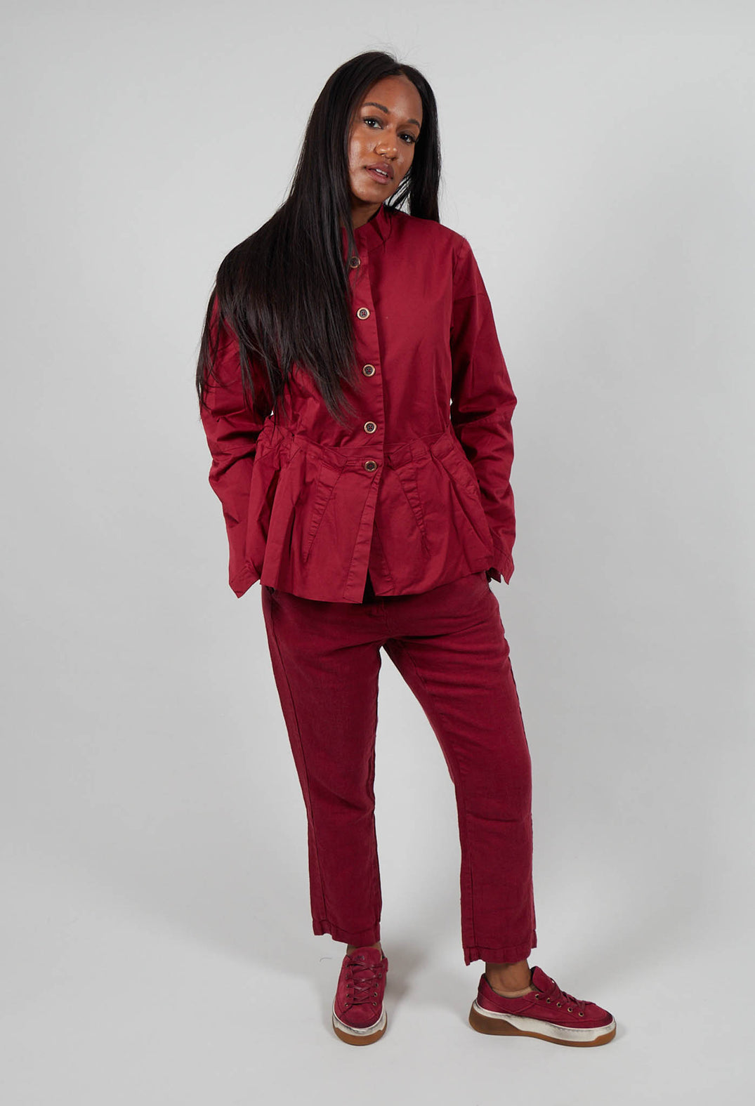 High Neck Jacket in Lava  - 3501104