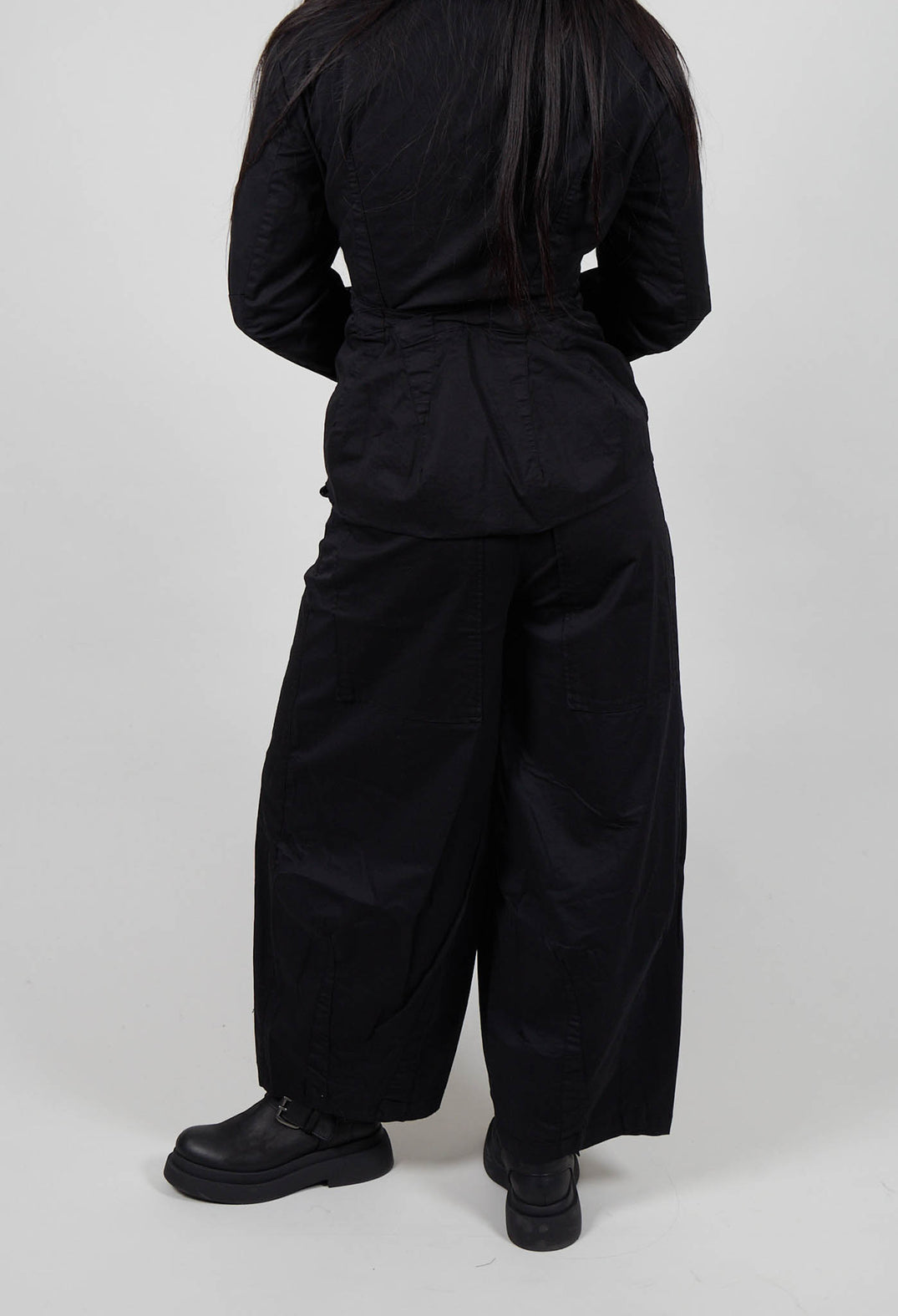 Trousers with Wide Leg in Black  - 3500106
