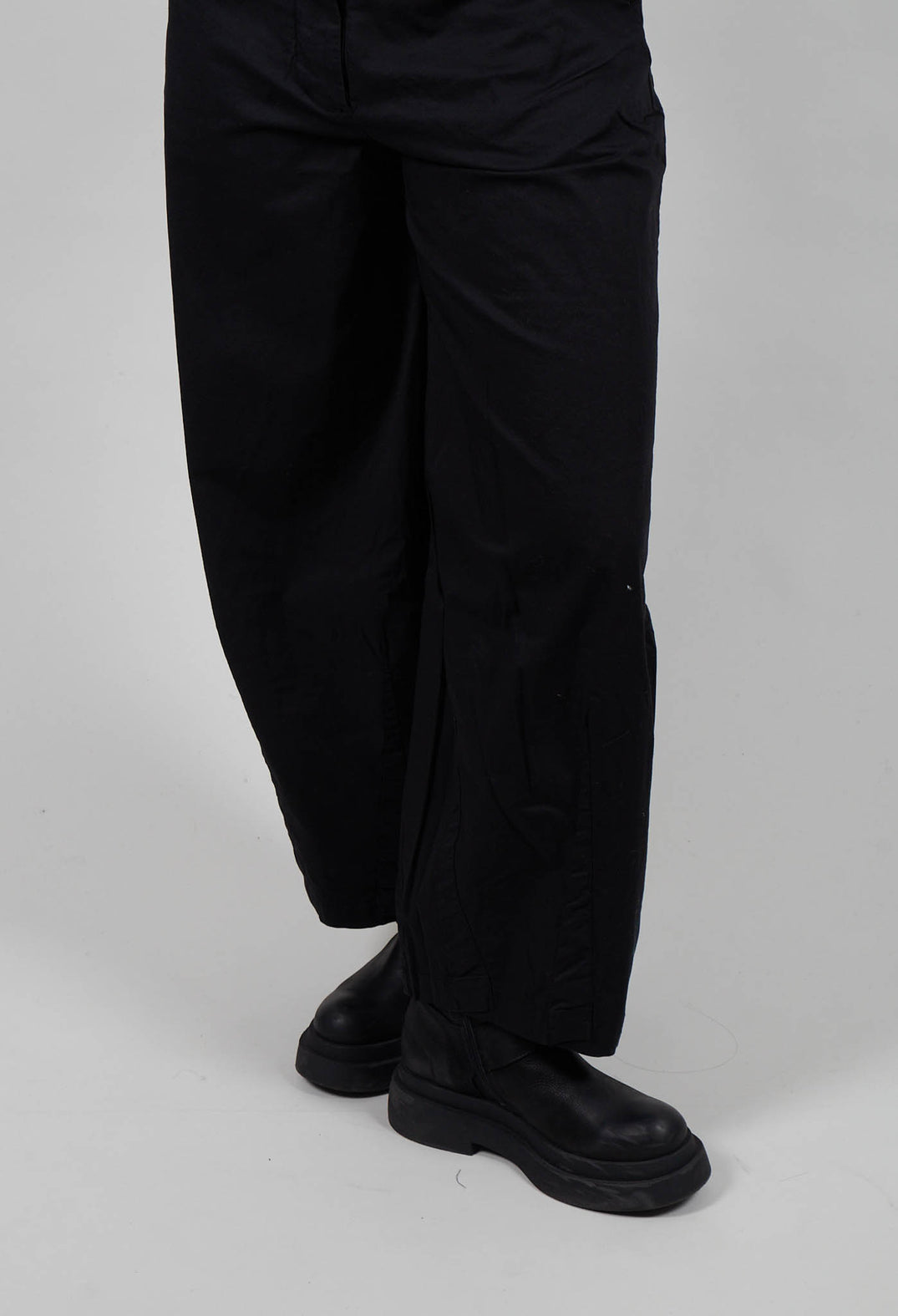 Trousers with Wide Leg in Black  - 3500106