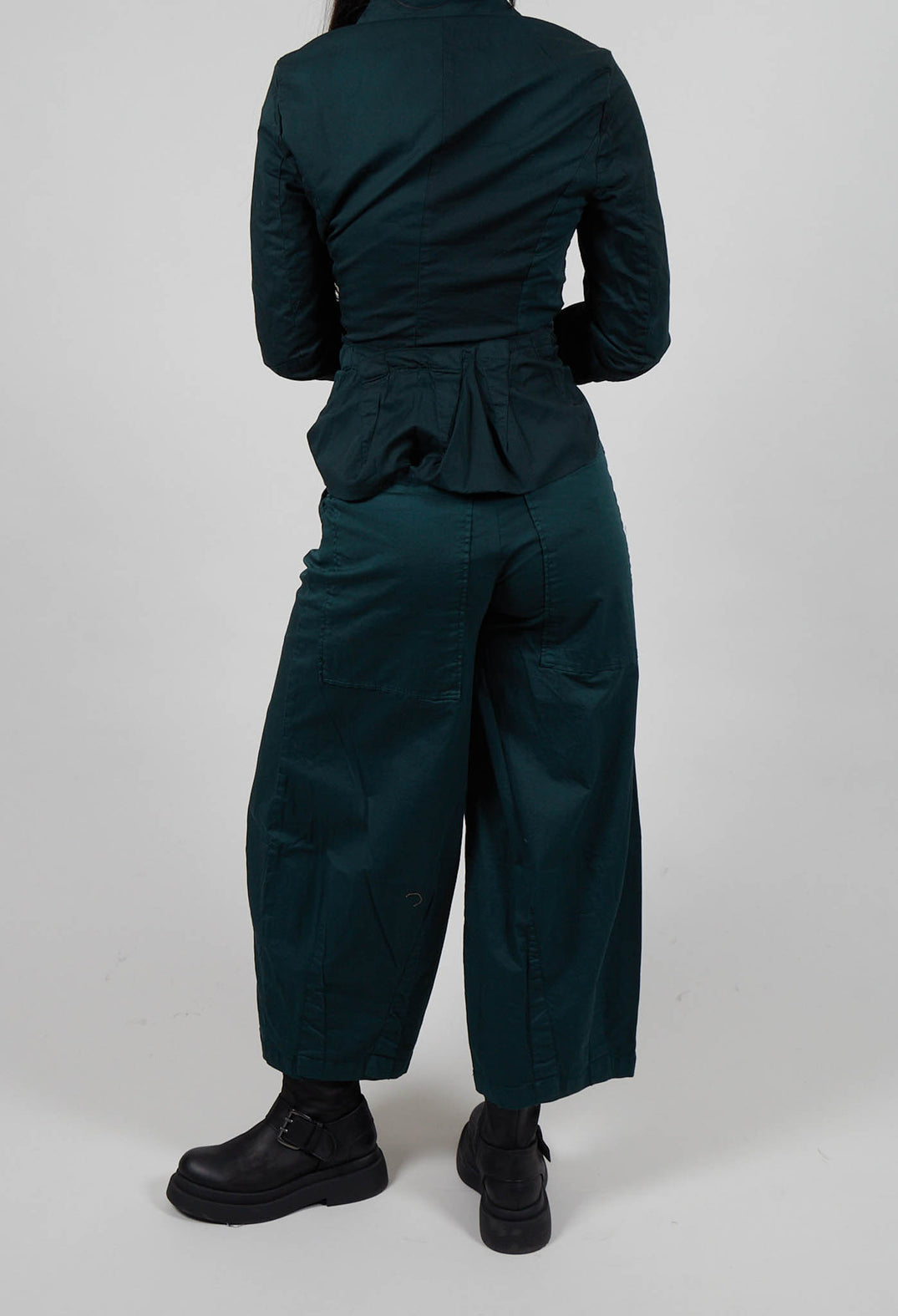Trousers with Wide Leg in Forest - 3500106