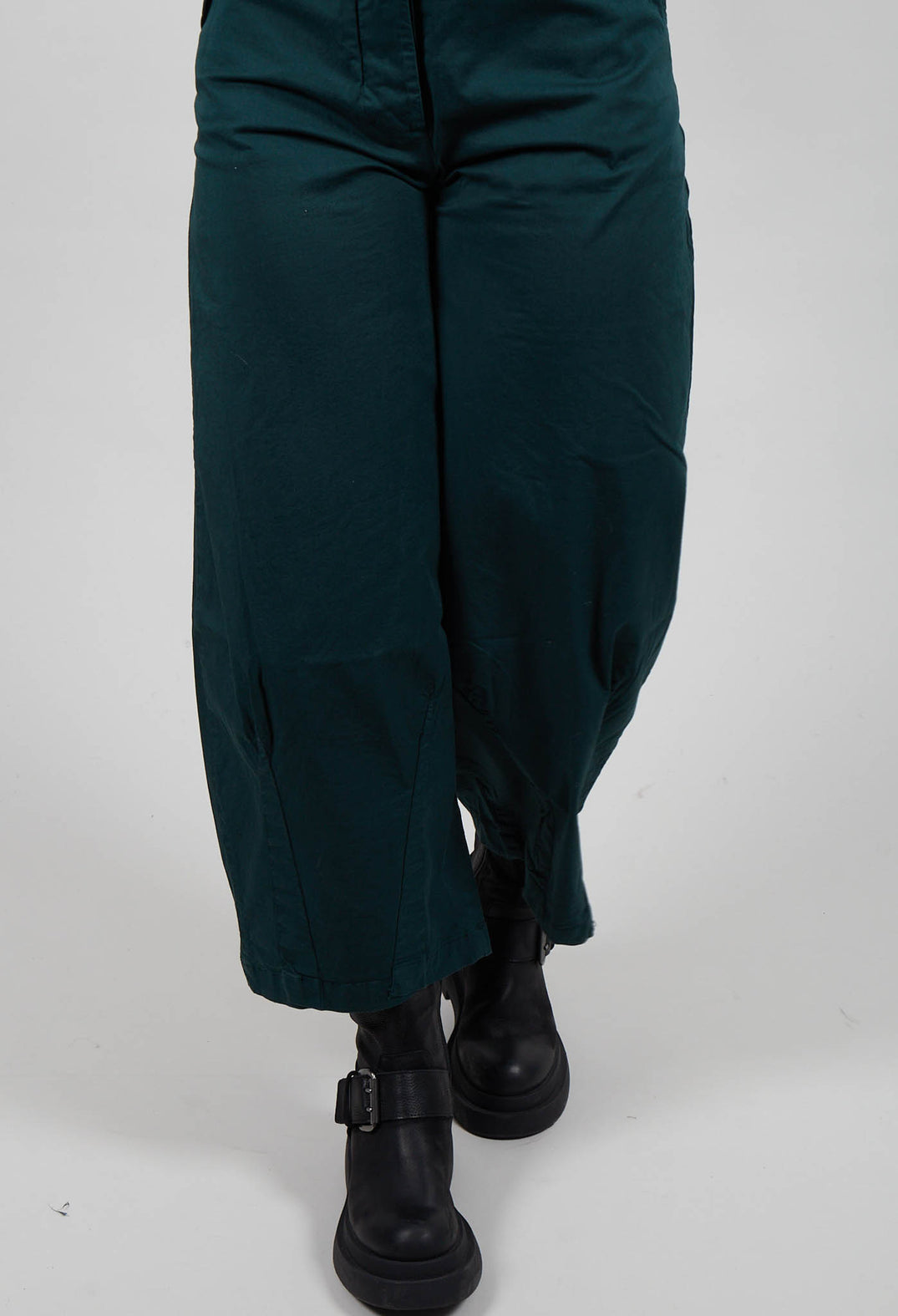 Trousers with Wide Leg in Forest - 3500106