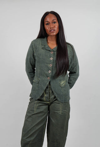 Linen Jacket in Park Cloud - 3531117