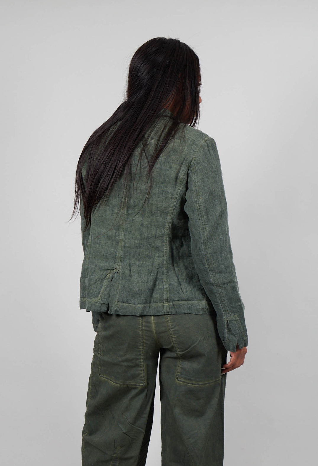 Linen Jacket in Park Cloud - 3531117