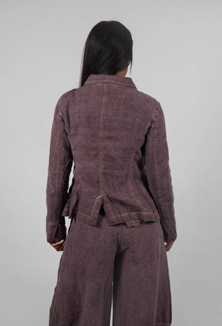 Linen Jacket in Crystal Cloud  - 3531117