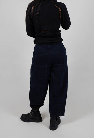 Barrel Leg Jeans in Black Cloud  - 3560101