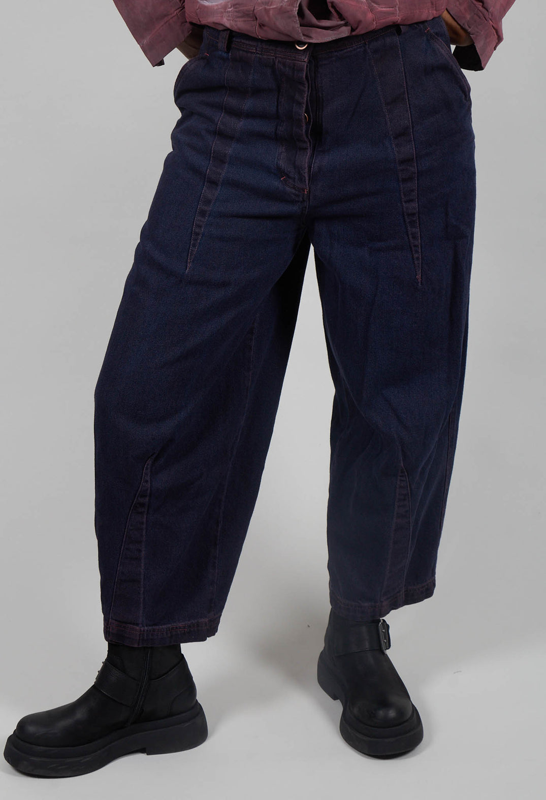 Barrel Leg Jeans in Crystal Cloud - 3560101