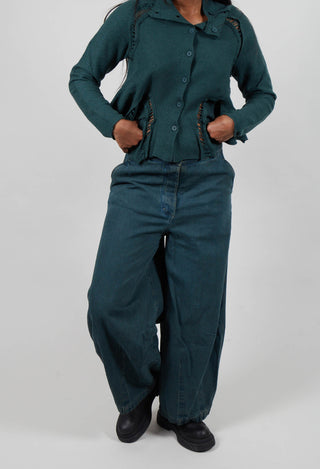Wide Leg Jeans in Forest Cloud  - 3560102