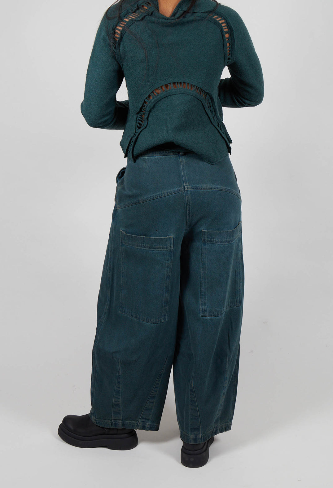 Wide Leg Jeans in Forest Cloud  - 3560102