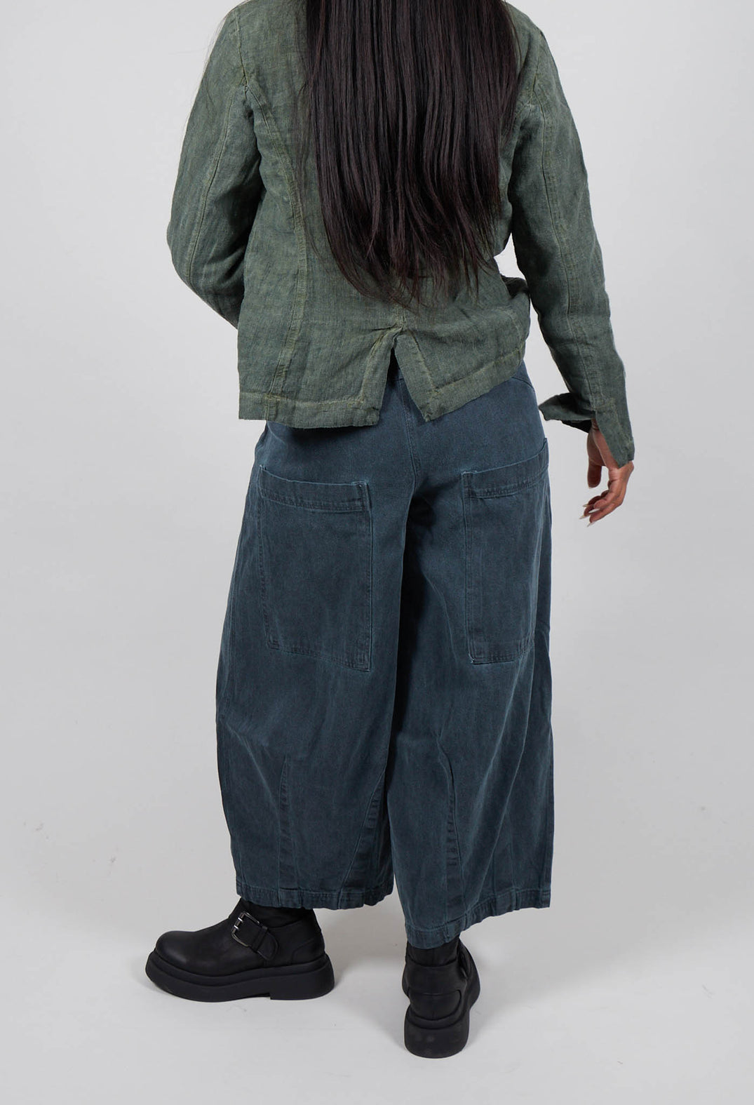 Wide Leg Jeans in Park Cloud - 3560102