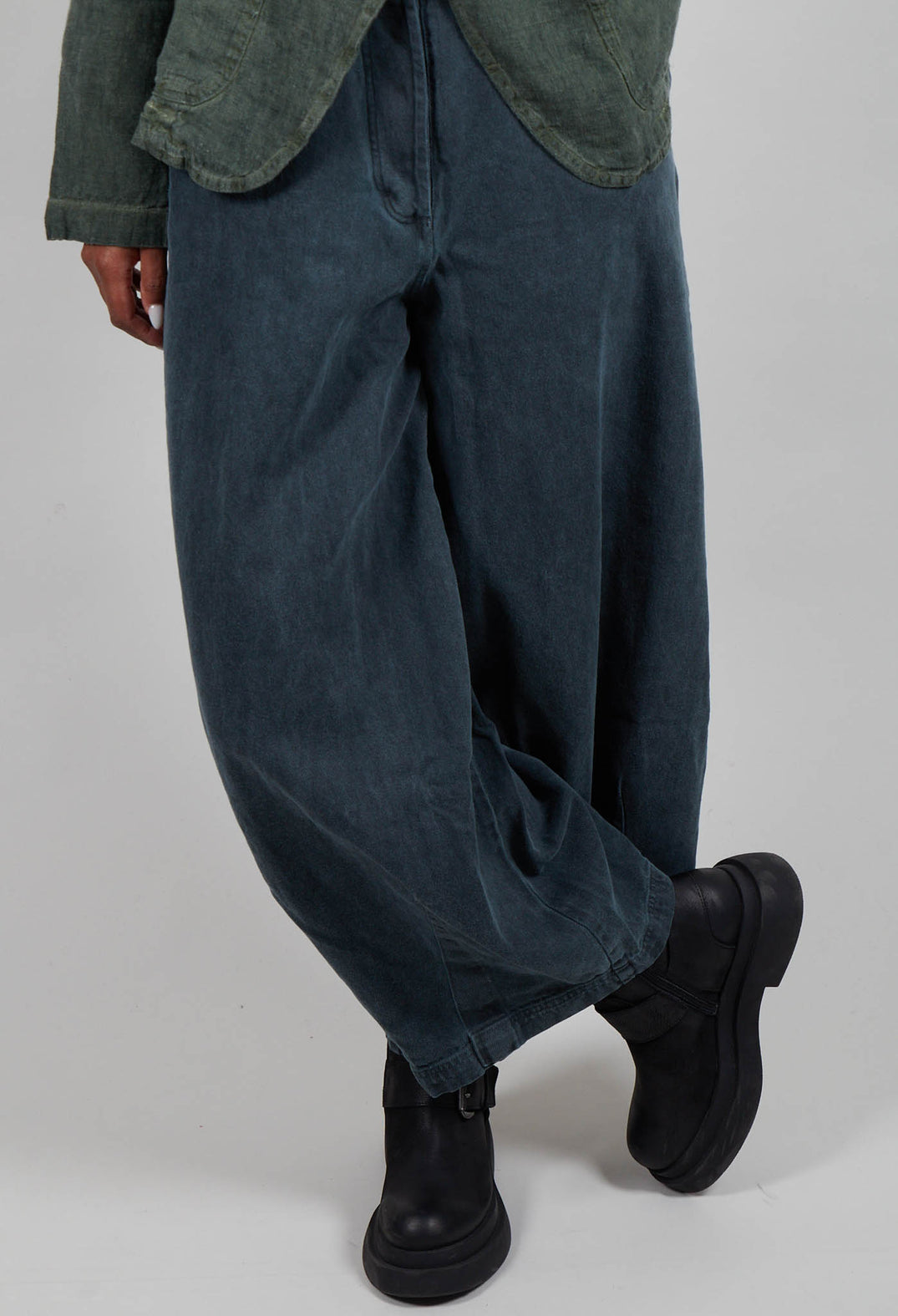 Wide Leg Jeans in Park Cloud - 3560102