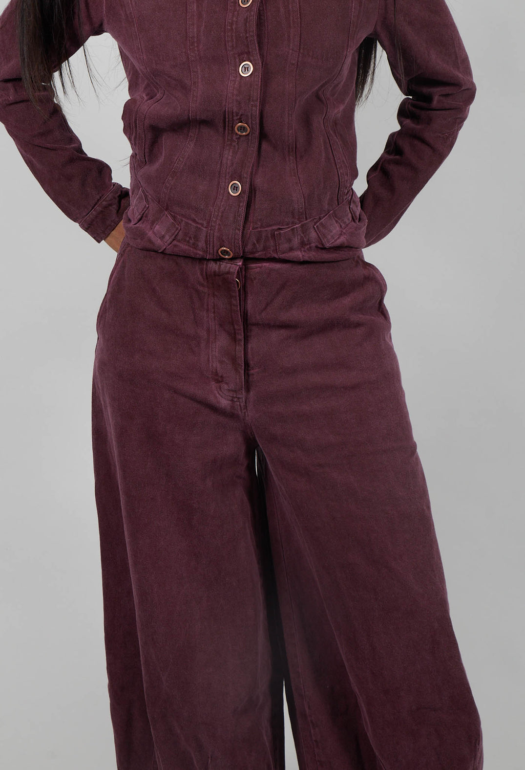 Wide Leg Jeans in Lava Cloud  - 3560102
