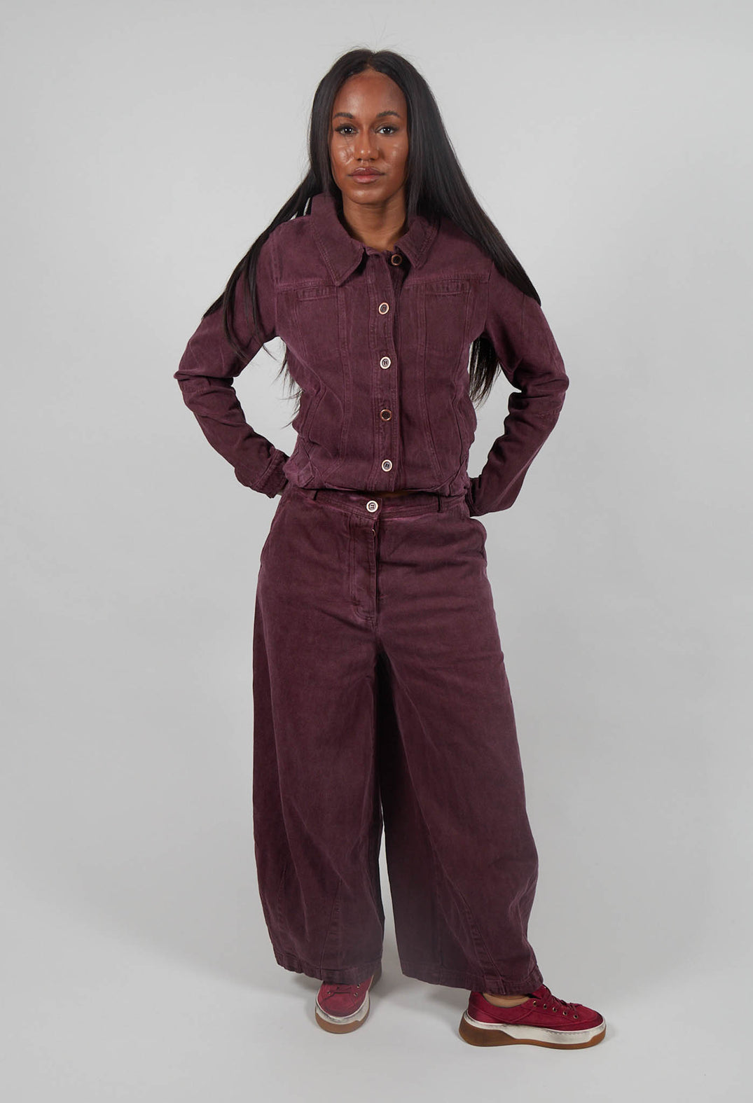 Wide Leg Jeans in Lava Cloud  - 3560102